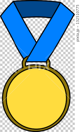 gold medal with ribbon gold medal with ribbon 132510775