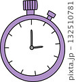 stylized icon of the stopwatch 132510781