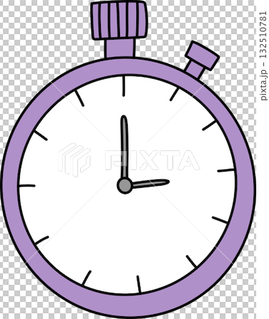 stylized icon of the stopwatch stylized icon of the stopwatch 132510781