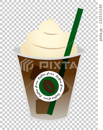 コーヒーフラッペのイラスト 132513140