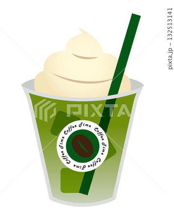 抹茶フラッペのイラスト 132513141