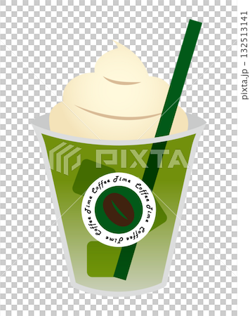 抹茶フラッペのイラスト 132513141