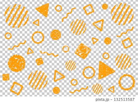 Crayon material: A pop background with geometric patterns 132513587