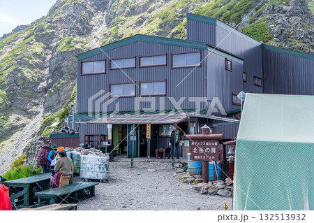 北岳 肩の小屋 南アルプスの北岳登山 北岳 肩の小屋 南アルプスの北岳登山 132513932