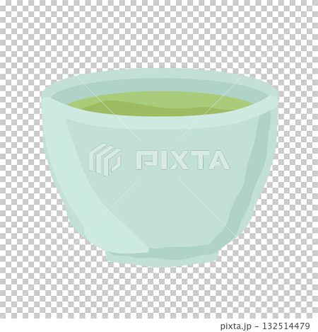 Green tea illustration 132514479