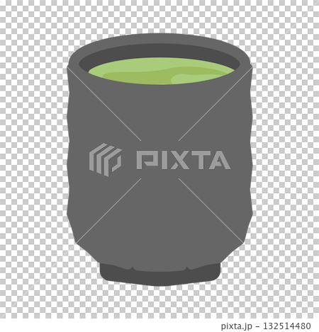 Green tea illustration 132514480