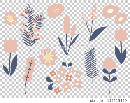 Natural and cute plant illustrations Natural and cute plant illustrations 132515139