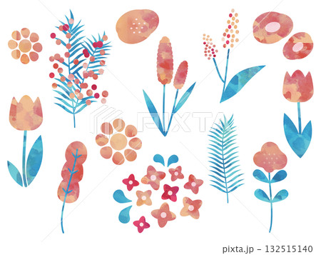 ナチュラル可愛い植物のイラスト 132515140