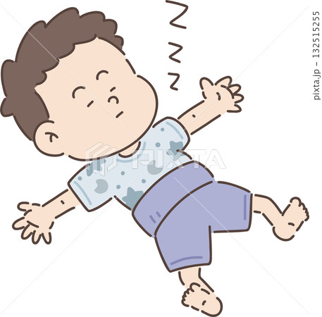 保育・福祉・教育向け|男の子のポーズ集 【寝る男の子】 保育・福祉・教育向け|男の子のポーズ集 【寝る男の子】 132515255