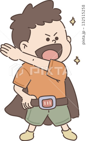 保育・福祉・教育向け|男の子のポーズ集 【ヒーローごっこで遊ぶ男の子】 保育・福祉・教育向け|男の子のポーズ集 【ヒーローごっこで遊ぶ男の子】 132515258