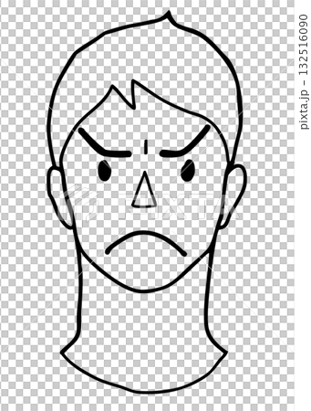 Adult male vector illustration 1 - anger Adult male vector illustration 1 - anger 132516090