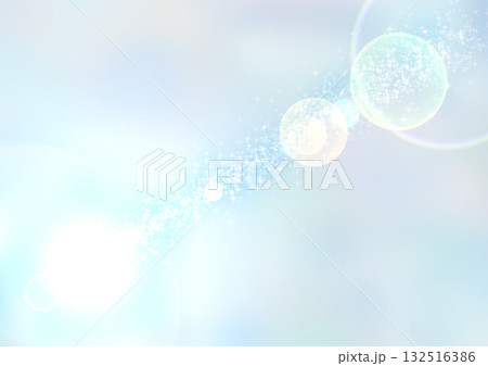 光が流れる背景素材・白 132516386