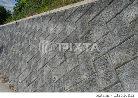 ブロック擁壁 132516812