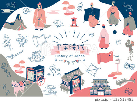 平安時代の宮廷貴族 132518483