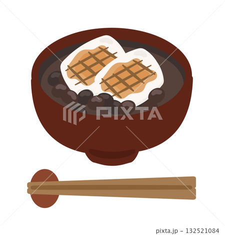 おしるこ　ぜんざい　イラスト 132521084