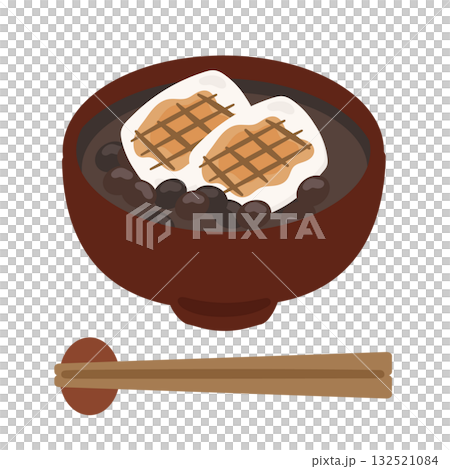 おしるこ　ぜんざい　イラスト 132521084