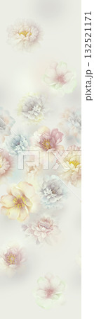 Abstract beautiful flowers and patterns illustration 132521171