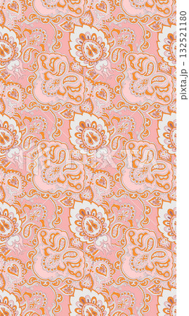 Abstract beautiful flowers and patterns illustration 132521180