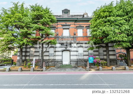 秋田県秋田市　晴天の秋田市立赤れんが郷土館 132521268