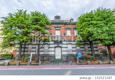 秋田県秋田市 晴天の秋田市立赤れんが郷土館 秋田県秋田市 晴天の秋田市立赤れんが郷土館 132521287