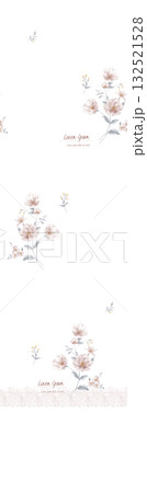 Abstract beautiful watercolor floral vintage illustration Abstract beautiful watercolor floral vintage illustration 132521528