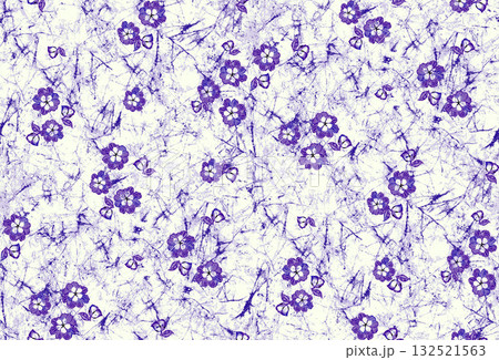 Abstract beautiful watercolor floral vintage illustration 132521563