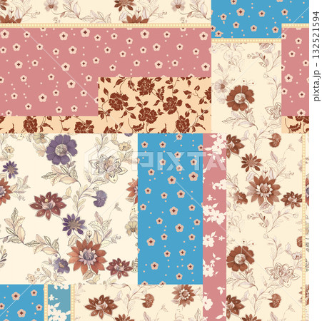 Abstract beautiful watercolor floral vintage illustration Abstract beautiful watercolor floral vintage illustration 132521594