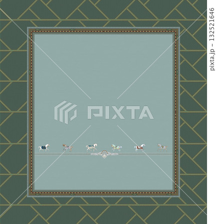 Abstract beautiful watercolor floral pattern illustration 132521646