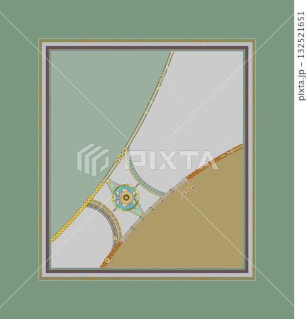 Abstract beautiful watercolor floral pattern illustration 132521651