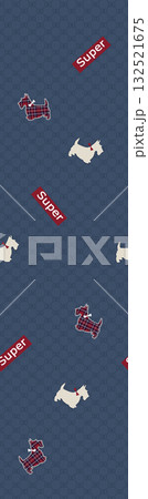 Abstract beautiful watercolor floral pattern illustration 132521675