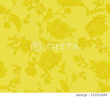 Abstract beautiful watercolor floral pattern illustration Abstract beautiful watercolor floral pattern illustration 132521684
