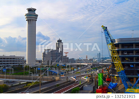 羽田空港管制塔と施設工事中 羽田空港管制塔と施設工事中 132521915