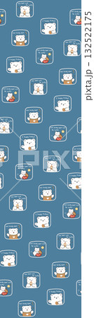 Abstract beautiful watercolor floral pattern illustration 132522175