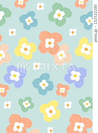 Abstract beautiful watercolor floral pattern illustration Abstract beautiful watercolor floral pattern illustration 132522280