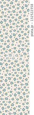 Abstract beautiful watercolor floral pattern illustration 132522358