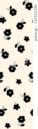 Abstract beautiful watercolor floral pattern illustration 132522380