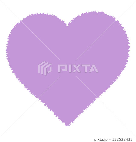 カラフルなハートマーク4 パープル 132522433