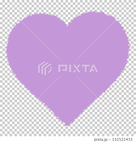 カラフルなハートマーク4 パープル 132522433