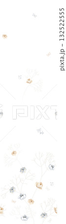 Abstract beautiful watercolor floral pattern illustration Abstract beautiful watercolor floral pattern illustration 132522555