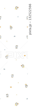 Abstract beautiful watercolor floral pattern illustration 132522566