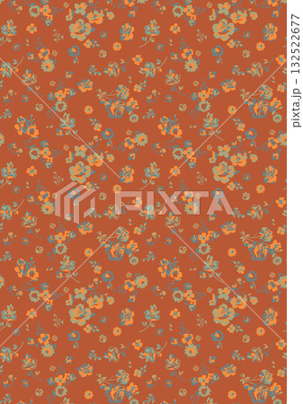 Abstract beautiful watercolor floral pattern illustration 132522677