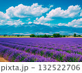 広大なラベンダー畑　北海道 132522706