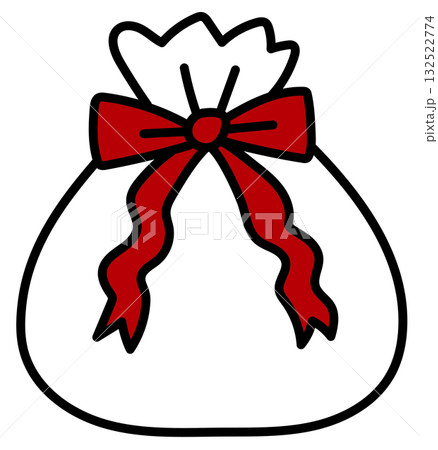 愛いクリスマスアイコン プレゼント イラスト ベクター 132522774