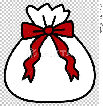 愛いクリスマスアイコン プレゼント イラスト ベクター 132522774