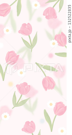 Abstract patterns and beautiful watercolor floral illustrations 132522835