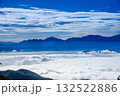 雲海の向こうの南アルプス 中央アルプス千畳敷からの眺望 132522886