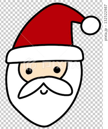 可愛的聖誕圖示聖誕老人插圖向量圖 132522987