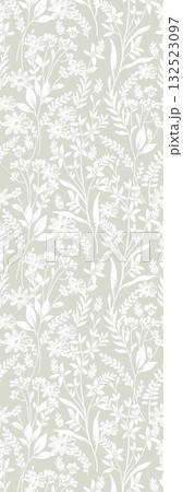 Abstract patterns and beautiful watercolor floral illustrations 132523097