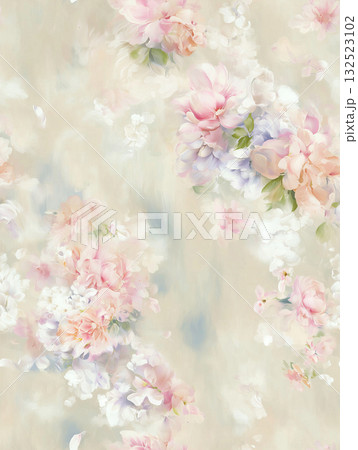 Abstract patterns and beautiful watercolor floral illustrations Abstract patterns and beautiful watercolor floral illustrations 132523102