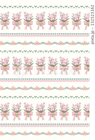 Abstract patterns and beautiful watercolor floral illustrations 132523162